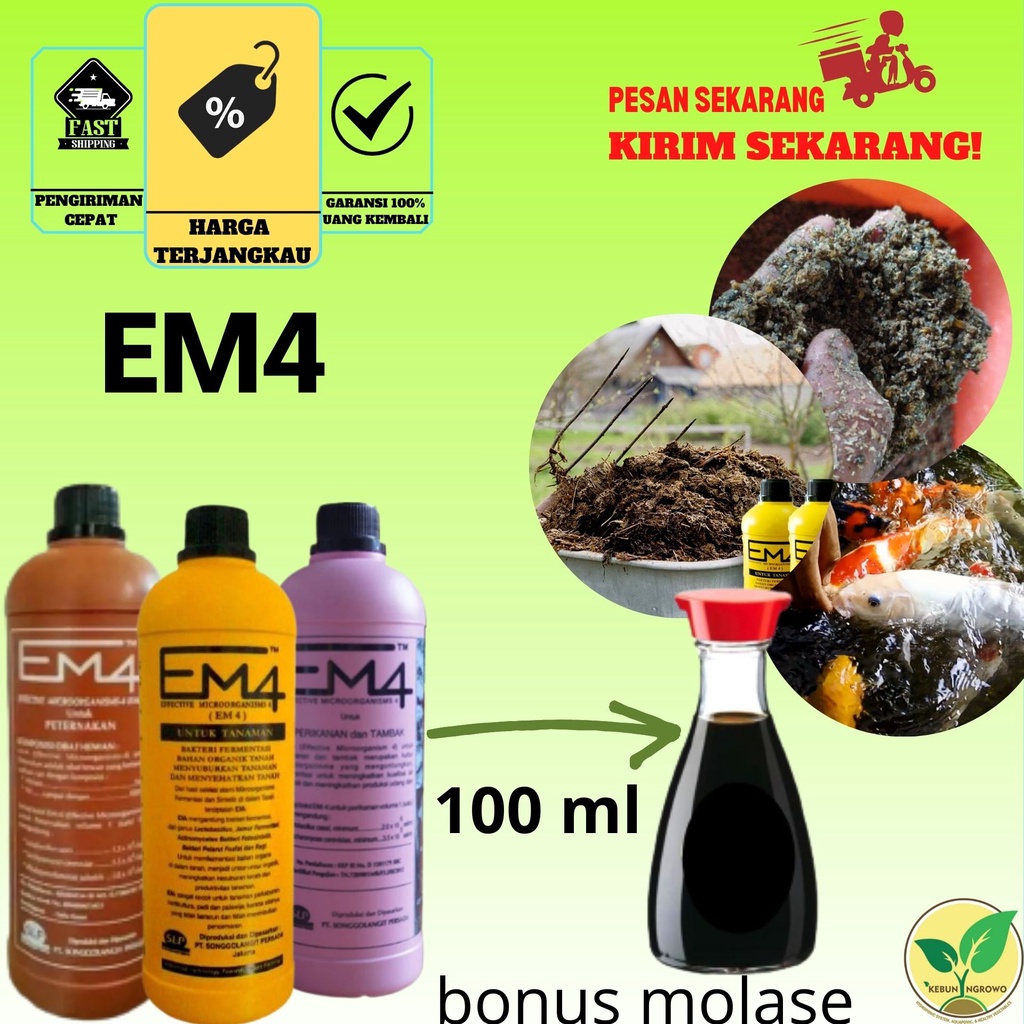 EM4 EM 4 Pertanian Bonus Molase