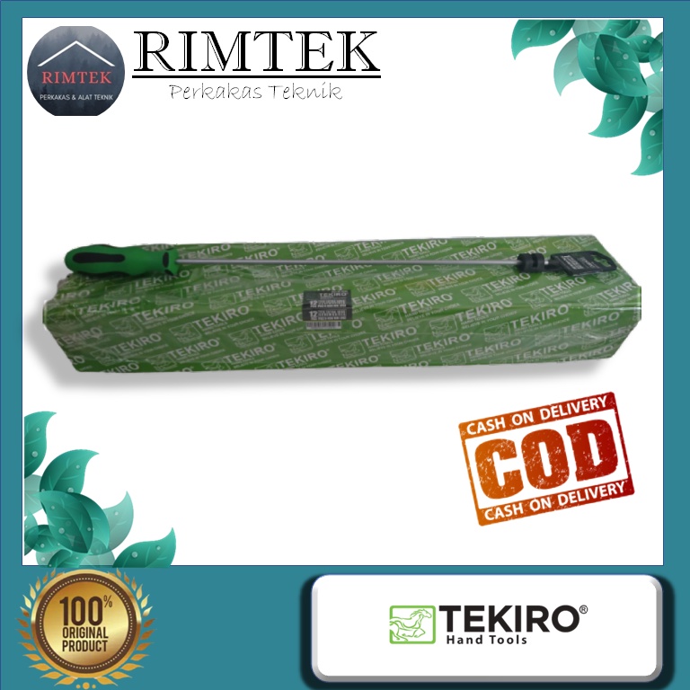 TEKIRO OBENG TPR EXTRA LONG PH2 x 400mm . Tekiro Obeng Panjang / Tekiro Obeng Extra Panjang