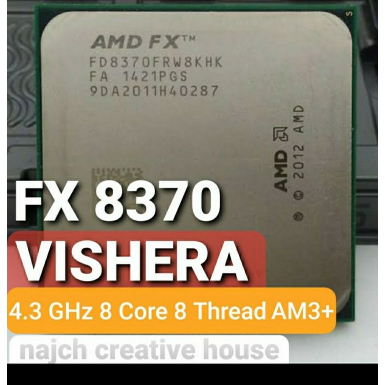 AMD FX 8370 Vishera AM3+ 4.3GHz 8 Core 8 Thread Processor