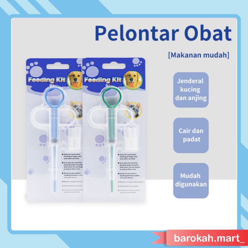 Pelontar Obat Kucing | Alat Bantu Minum Obat Hewan | Feeding Kit