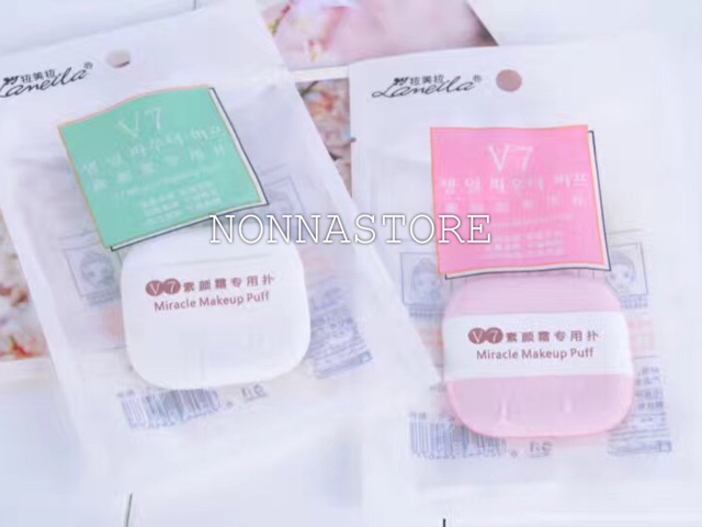 V7 Miracle Puff / Sponge BB Cushion Halus / Sponge Puff BB / Air Cushion