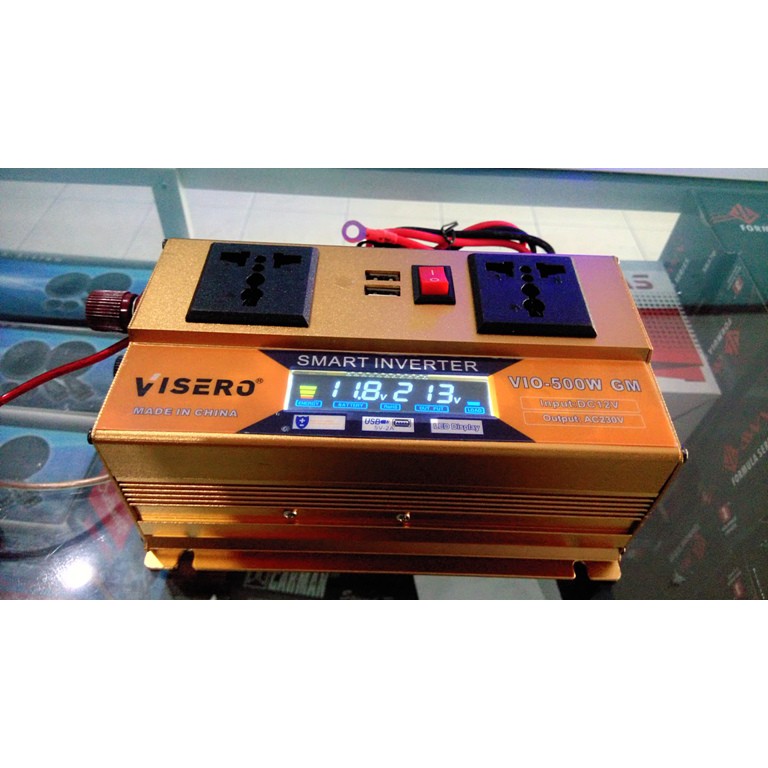 Inverter Perubah Arus Dc(aki)to Ac(rumah) 500 W visero INDICATOR smart