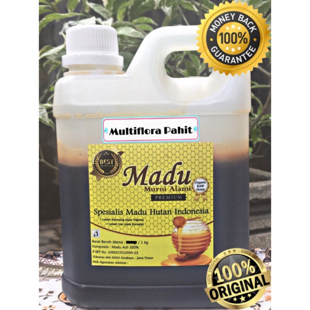 

[1000 gr] Madu PAHIT Trigona/Klanceng Hutan Mentah (raw honey) 100% Asli, Murni, Alami bukan ternak