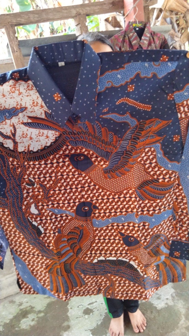 Kemeja Batik Peksi Langit Full Furing Katun Halus Sragenan Size M-xxl High Quality