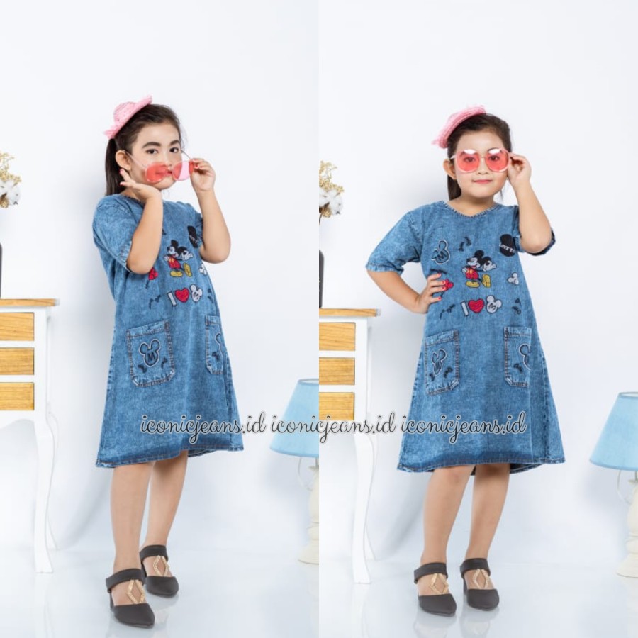 COUPLE DENIM DRESS MOM &amp; KIDS