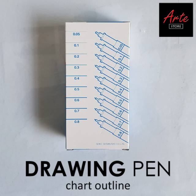 Drawing Pen Snowman 0.05 - 0.8 (Satuan)