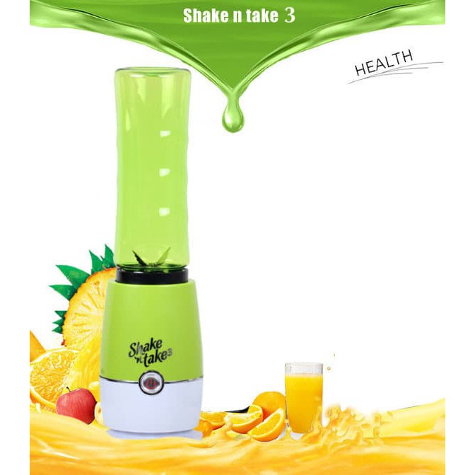 Blender Shake N Take Sporty Plus Botol Minum Jus Gelas Mini Fruit Tumbler Smoothie Buah Colorful