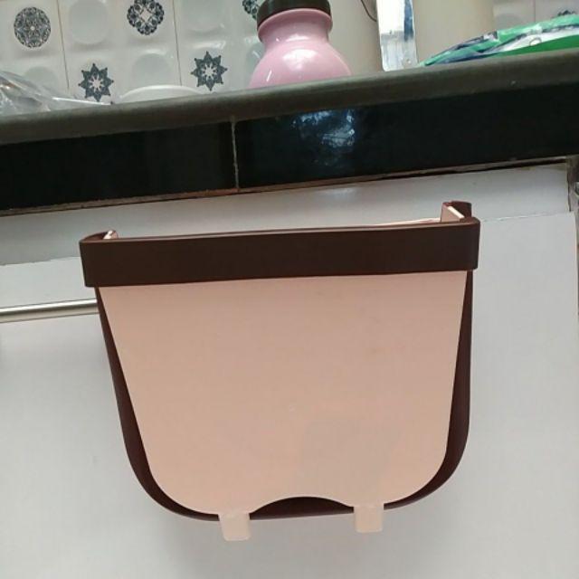 Tempat Sampah Gantung Lipat Portable Dapur Mobil Kamar Praktis Plastik Premium Murah