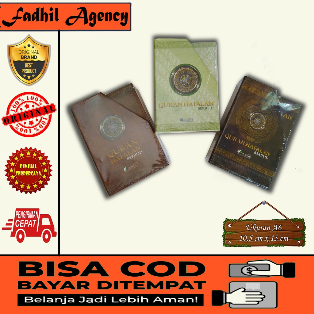 COD/BAYAR DITEMPAT Al-Qur'an Hafalan non Terjemah Ukuran A6 Per 5 Juz  Saku HC - Almahira Original