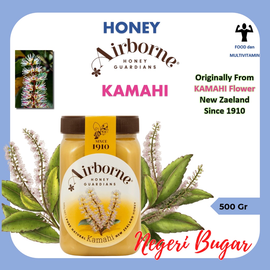 

Airborne - Madu Kamahi 500gr - New Zealand Natural Honey Since 1910