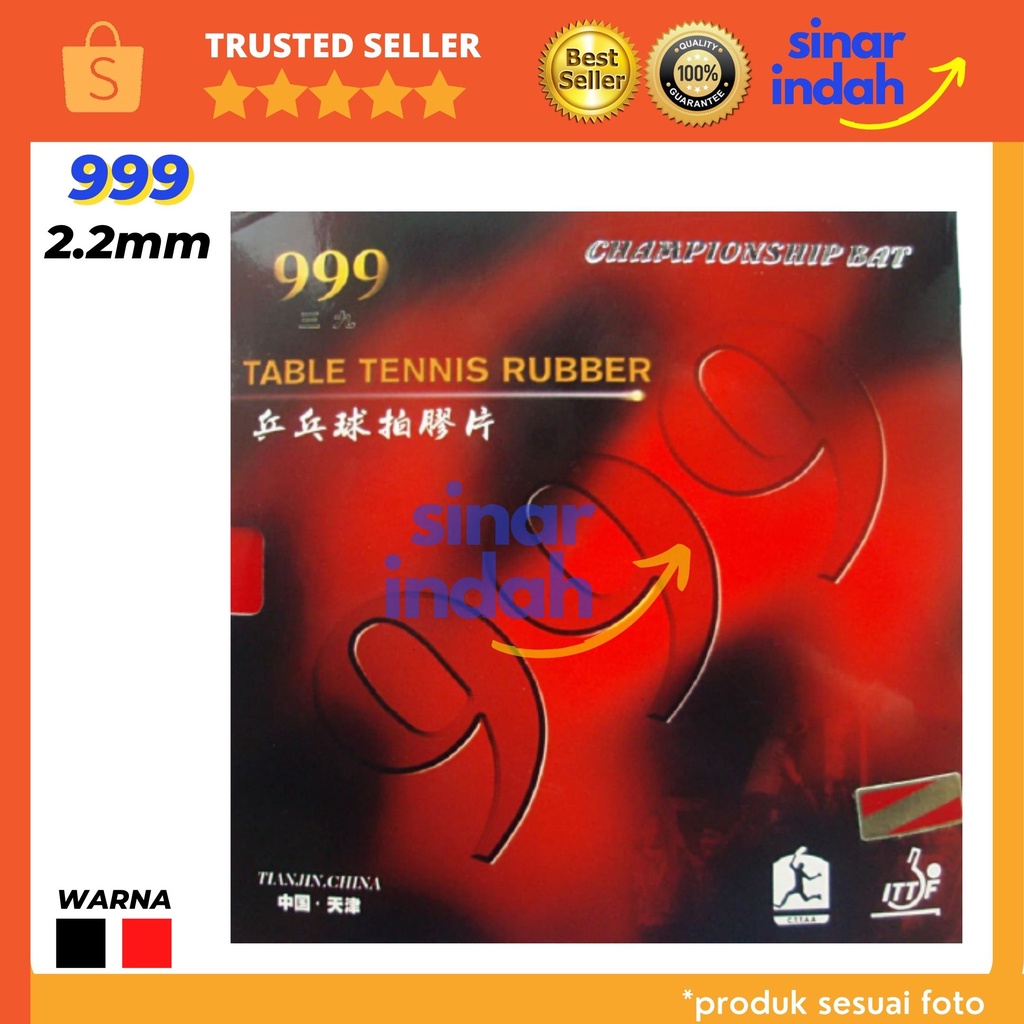 Karet Pingpong 999 999T Karet Bat Bet Tenis Meja Rubber Ping Pong MEDAN