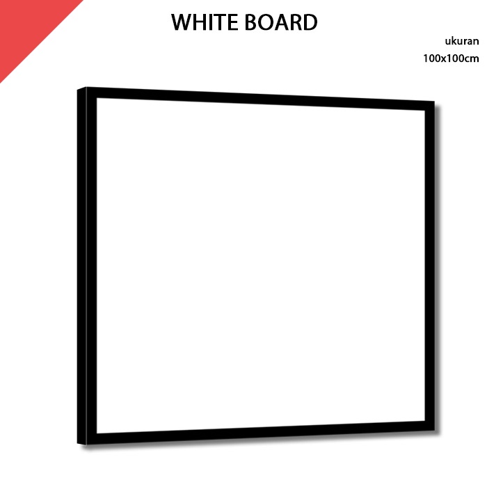 

Papan Tulis Putih White Board 100x100 cm
