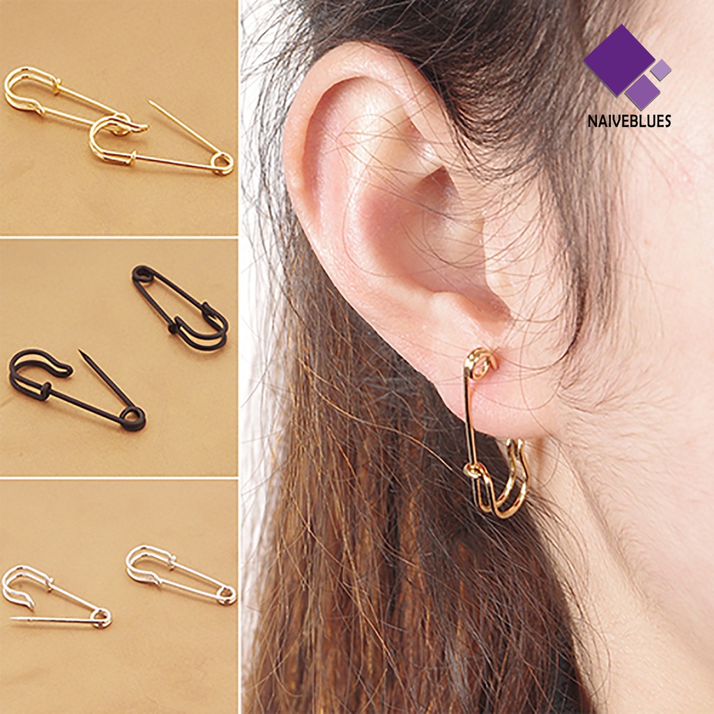 1 Pasang Anting Stud Bahan Tembaga Untuk Wanita