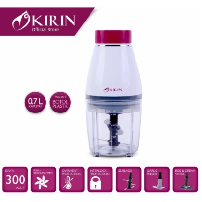 Kirin Food Chopper Processor KFC-307 Penggiling Pelumat Makanan KFC307