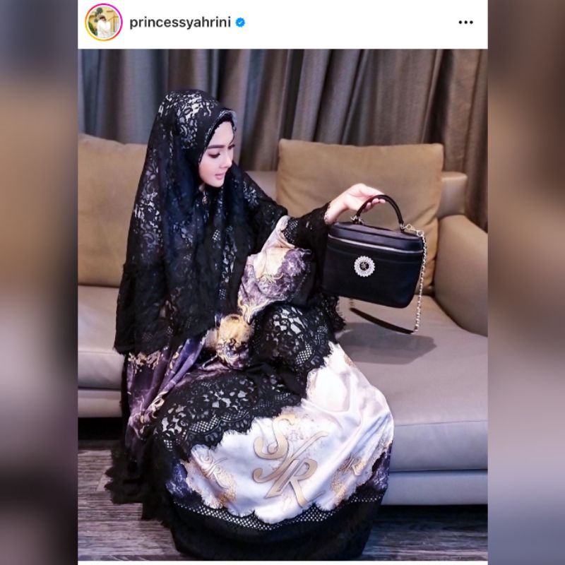 Princess Luxury mukena set by Fatimah syahrini Original 100% ( ready siap kirim )