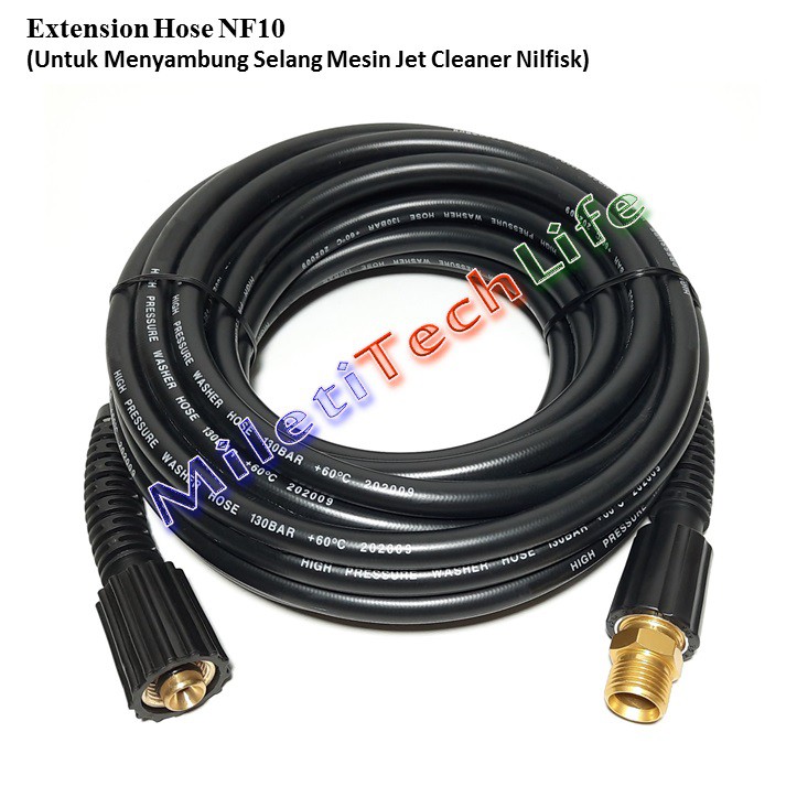 Selang Extension Hose NF10 Panjang 10meter for Nilfisk Jet Cleaner C100 C110 C120 C125 C130