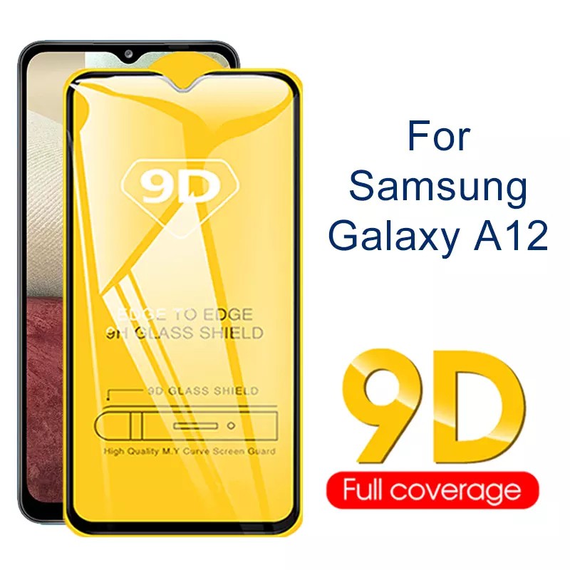 PROMO Tempered Glass SAMSUNG Galaxy A12, A52, A72 NEW Layar FULL COVER Black Premium Anti Gores Kaca