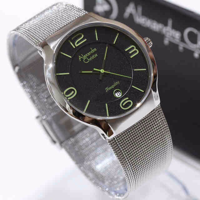 Jam Tangan Alexandre Christie 8423 Tali Pasir Couple Original F-14