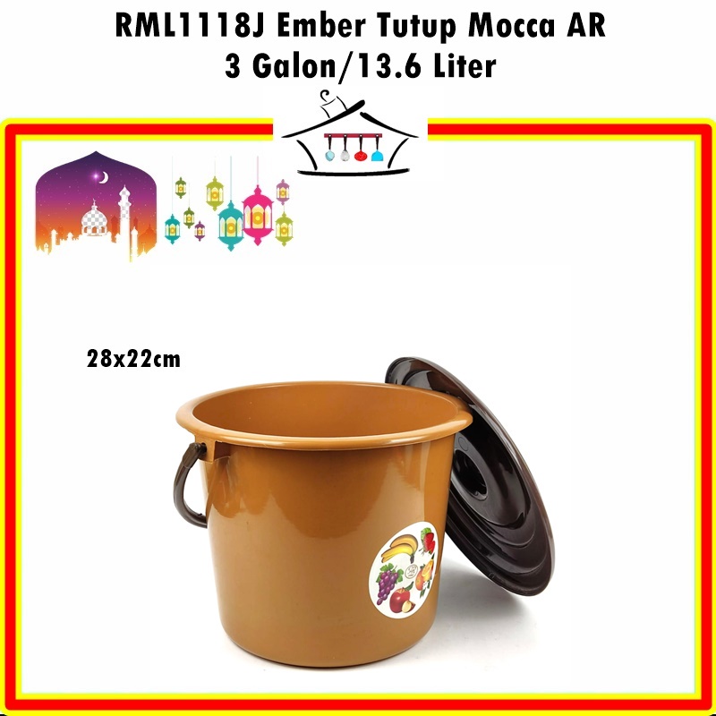 RML1118J Ember/Timba Tutup Mocca AR 3G (13.6 Liter)