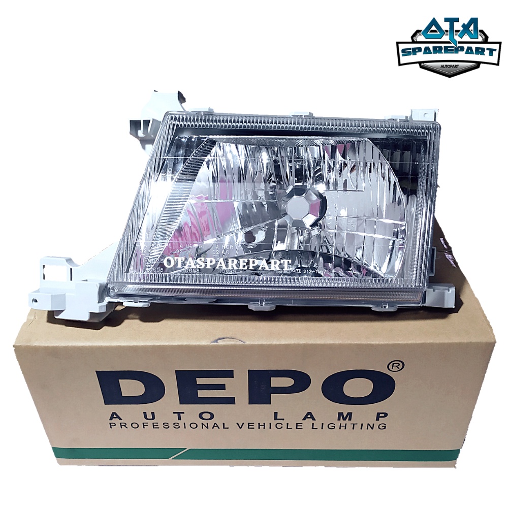 Headlamp Lampu Depan Toyota Kijang Krista / Kijang Kapsul 2000-2002 Merek DEPO