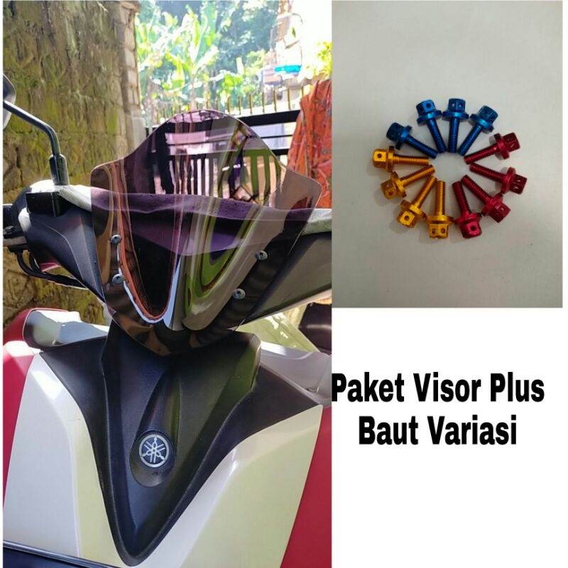 Paket Visor Aerox Plus Baut Variasi