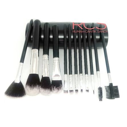 [COD] 12pcs Nankousi Brush Make Up Kuas Makeup + Set Tabung Lengkap Bulu Lembut Kuat &amp; Gagang Kokoh