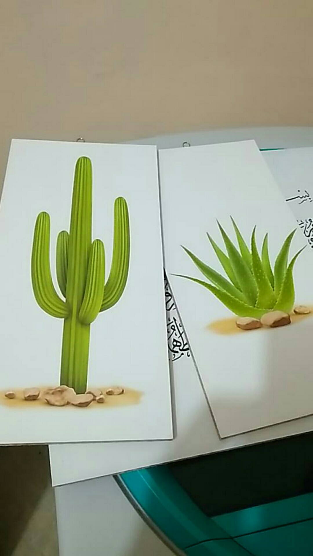 Hiasan Dinding Dekorasi Rumah Kamar Tropical Kaktus Leaf