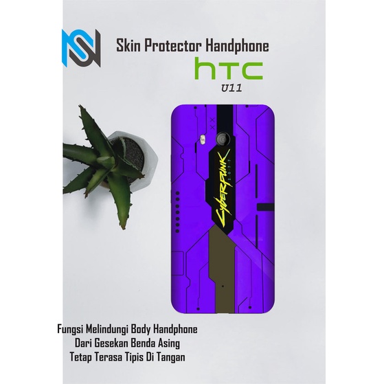 Isi 2pcs Garskin Hp HTC U11 Motif cyber 2 - Free Custom Motif