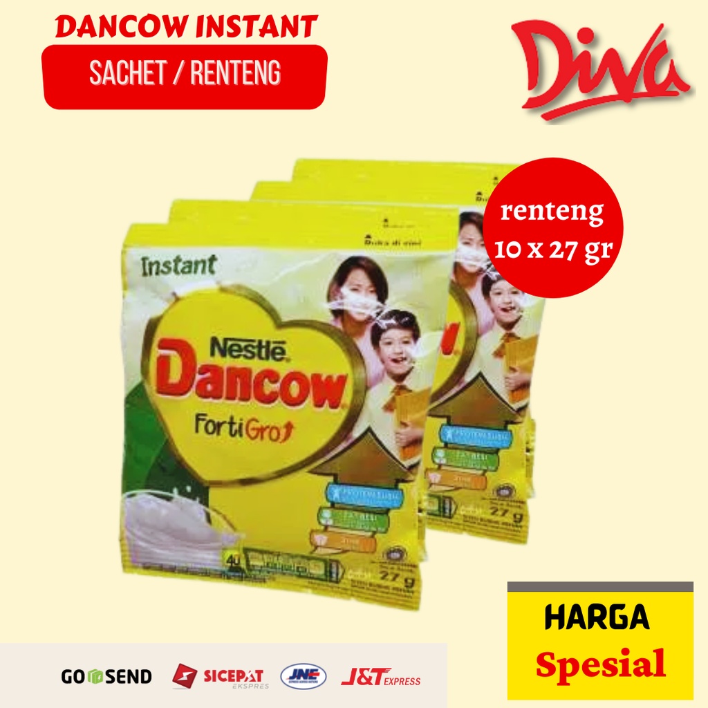 

[1 Renteng] Susu Bubuk Dancow Instant Putih 10 x 27gr