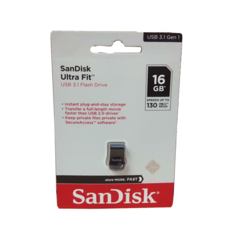 Sandisk Ultra Fit Flashdisk 16GB USB3.1 CZ430