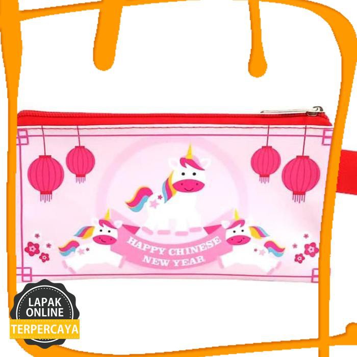 

Original Dompet Pouch Angpao Imlek Kuda Unicorn Pink Chinese New Year Sin Cia - Pjg Unicorn Produk