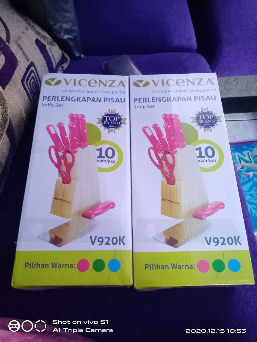 Vicenza  V920 Pisau Set Gagang Warna