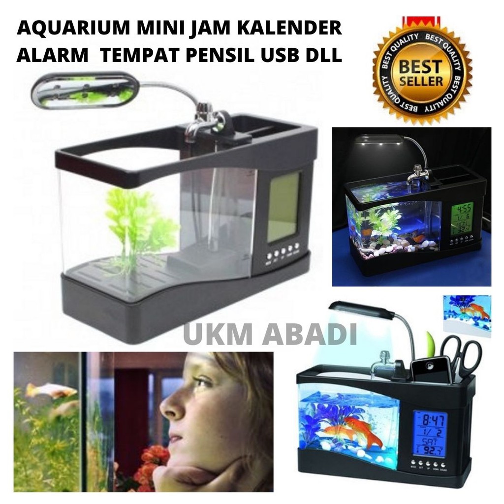 Aquarium Mini Desktop Fish Tank With Running Water 111159