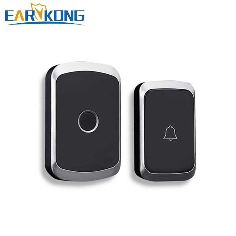 EARKONG Bell Pintu Wireless Doorbell LED 36 Tunes 1 Receiver Sudah Dapat Baterai