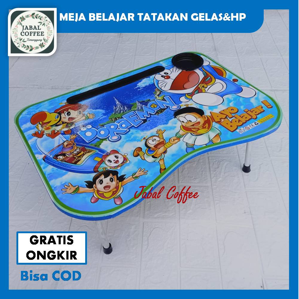 Meja Belajar Lipat Karakter Disney Tanglet / Meja Belajar Lipat Portable / Meja laptop belajar J156