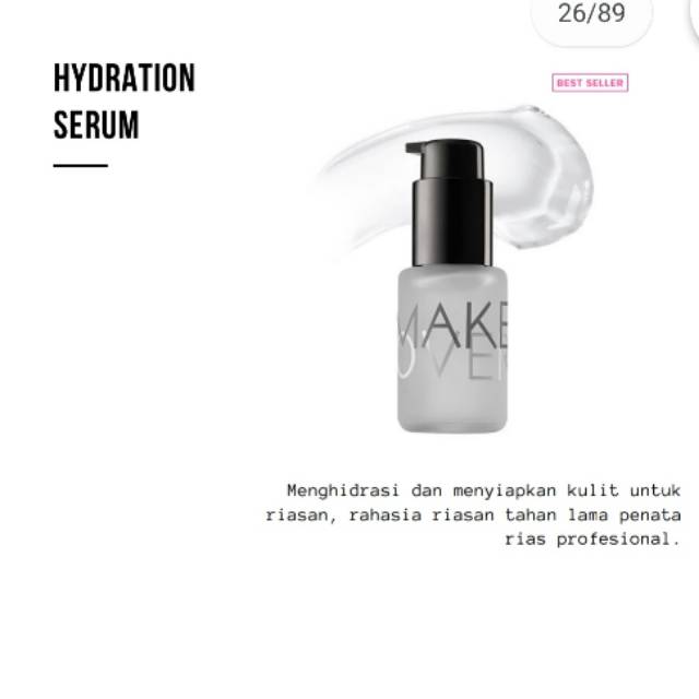 Make Over Hydration Serum 33 Ml