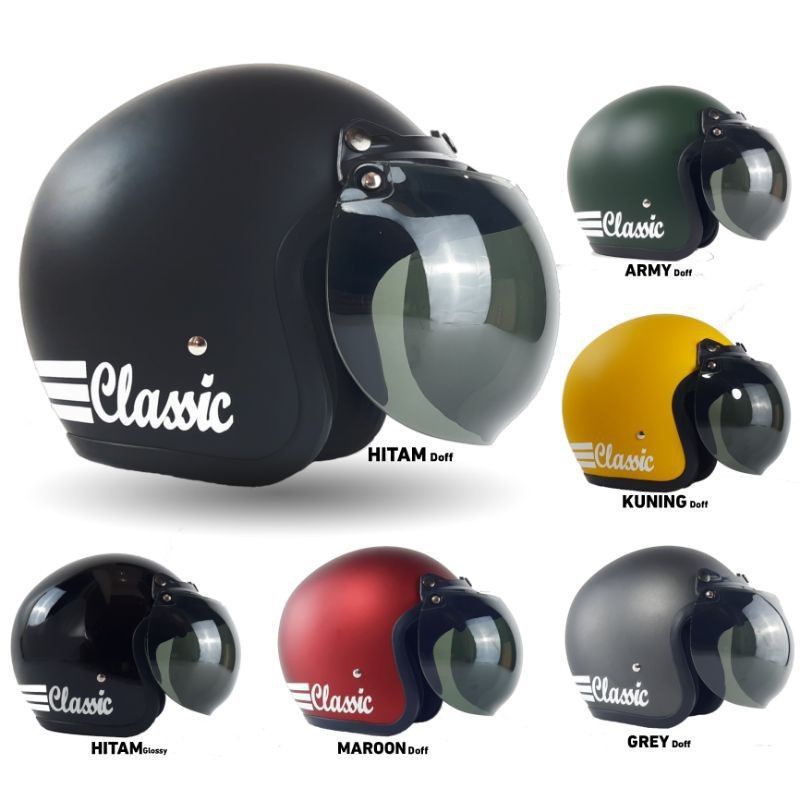 Helm bogo dewasa,Helm standar SNI,Helm Retro