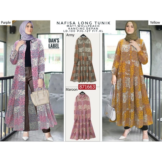 Nafisa Long Tunik Original
