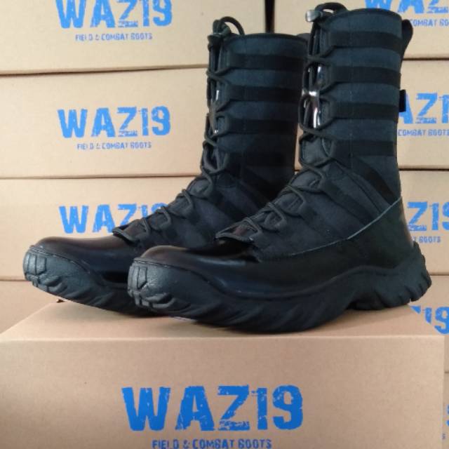 Sepatu PDL ninja nike kilap kulit sapi premium