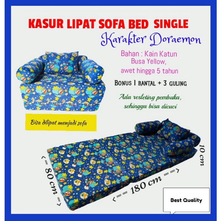 Kasur Lipat Single / Sifa Bed Anak / Kasur Lipat Kos kosan / Kasur Lantai Anak/ Kasur Busa Anak