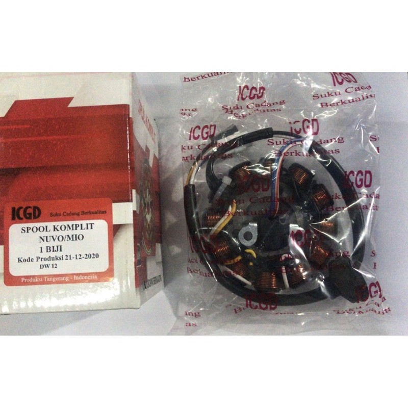 Spoll Spool Assy + Pulser Komplit Yamaha Mio Smile Sporty Soul Nouvo Kgd & Vixion Stator Spul