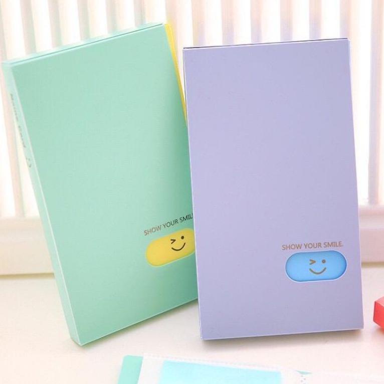 

❊Diskon Promo➻ 9LZM0 Tempat Kartu Nama Photo Lomo Card 120pcs Smiley Multicolor 61