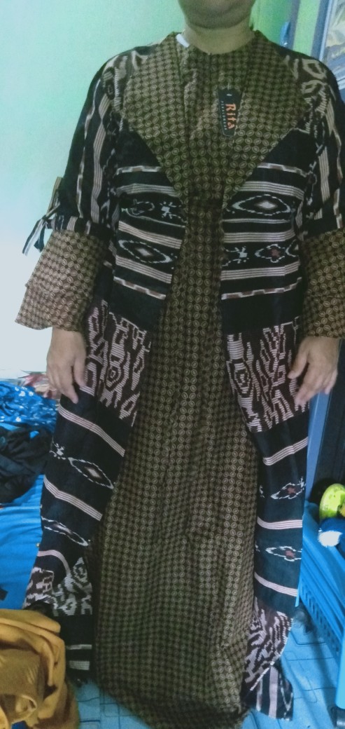 Batik Couple Keluarga Maura Sania Ruffle Ori Ndoro Jowo Dnt Motif Terkini 2021