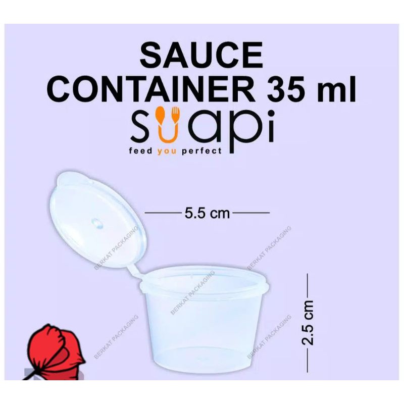 tempat saus/ sauce container suapi 35 ml