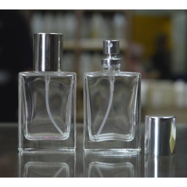 Botol parfum press semprot / spray kaca 30ml (HR30)
