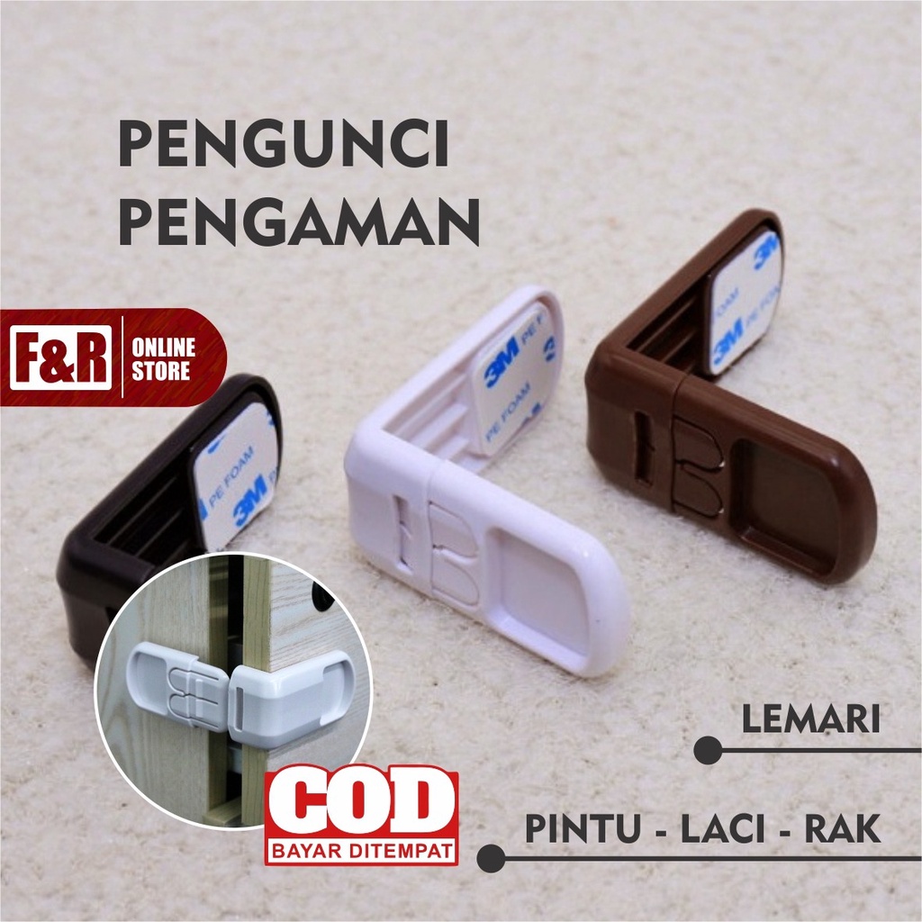 Pengaman Pintu Laci Lemari Pengunci Rak dan Kunci Lemari Anak Bayi Baby SAFETY LOCK BABY CHILD