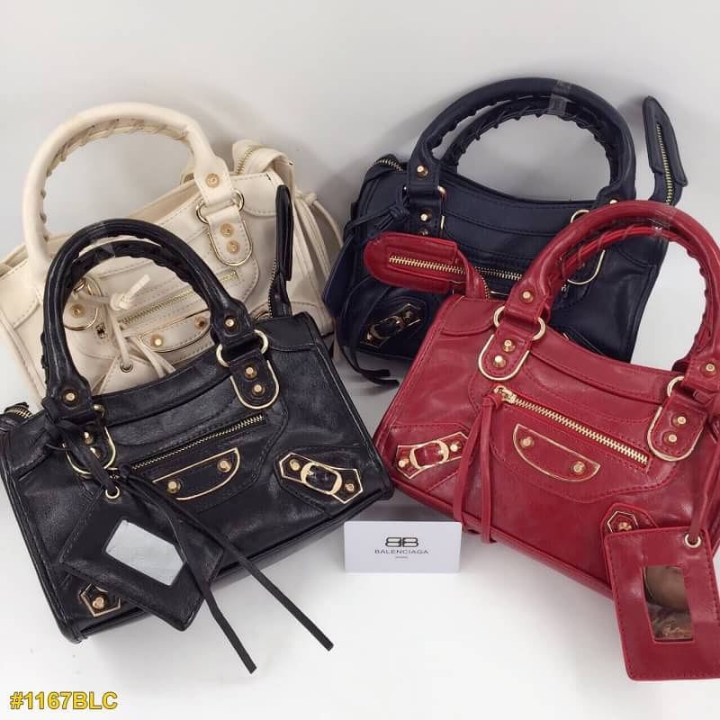 Balenciaga Mini City Cream