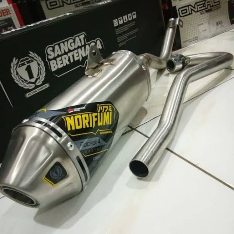 KNALPOT NORIFUMI ROCKET 4 STAINLESS