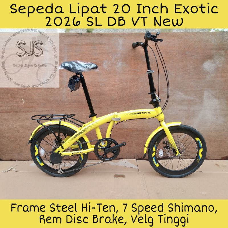 Sepeda Lipat 20 Inch Exotic 2026 Sl Db Vt Steel 7 Sp Shimano Shopee Indonesia