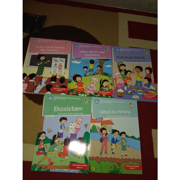 

❤BISA COD❤ PAKET BUKU TEMATIK KELAS 5 SD TEMA 1 SAMPAI TEMA 5 REVISI 2017